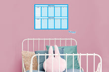 Carregar imagem no visualizador da galeria, Chart:  Cyan Routine Chart Dry Erase        -   Removable     Adhesive Decal
