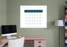 Carregar imagem no visualizador da galeria, Calendars: Touch of Blue Modern One Month Calendar Dry Erase - Removable Adhesive Decal
