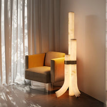 Load image into Gallery viewer, Kanon Alabaster Floor Lamp
