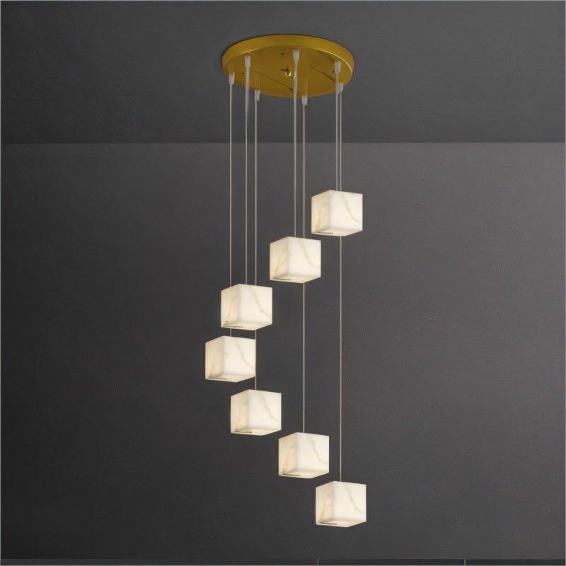 Kybos Alabaster Chandelier Light