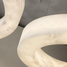 Cargar imagen en el visor de la galería, Kyklos Alabaster Chandelier Light
