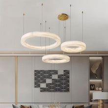 Load image into Gallery viewer, Kyklos Alabaster Chandelier Light
