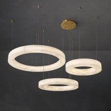 Cargar imagen en el visor de la galería, Kyklos Alabaster Chandelier Light
