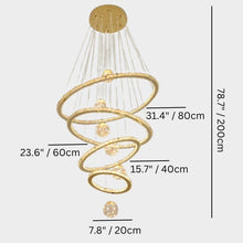 Carregar imagem no visualizador da galeria, Laihts Round Chandelier
