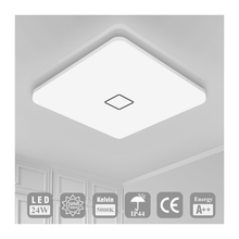 Carregar imagem no visualizador da galeria, Modern and Energy-Efficient 11 Inch Square LED Flush Mount Ceiling Lights - 18W, 1800LM, 5000K, and AC100-277V for Bright and Versatile Lighting
