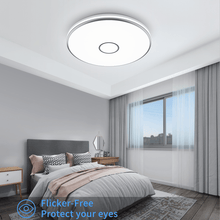 Carregar imagem no visualizador da galeria, Upgrade Your Space with an Ultra-Bright 15-Inch Square LED Flush Mount Ceiling Light - 40W, 3800 Lumens, 5000K Daylight, Energy-Efficient, and IP44 Waterproof for Versatile, Sleek Design
