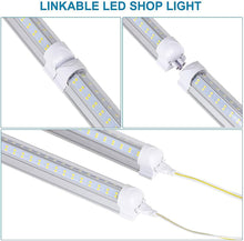 Carregar imagem no visualizador da galeria, 4ft LED T8 Integrated Tube Light, 30W-  6000K and 4350 Lumens, Linkable T8 LED Fixture
