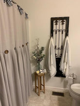 Load image into Gallery viewer, Linen Button Shower Curtain
