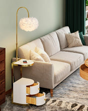 Load image into Gallery viewer, Lomine Floor Lamp with Side Table
