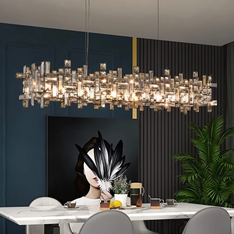 Maraya Crystal Linear Chandelier