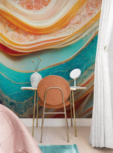 Cargar imagen en el visor de la galería, Colorful Marble Slate Wallpaper Mural. #6737
