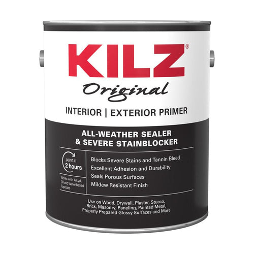 MASTERCHEM INDUSTRIES Primer KILZ White Matte Oil-Based Alkyd Oil Primer 1 gal 051652011708