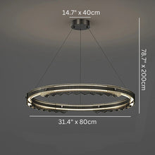 Carregar imagem no visualizador da galeria, Menorah Round Chandelier
