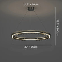 Carregar imagem no visualizador da galeria, Menorah Round Chandelier
