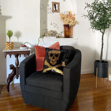 Load image into Gallery viewer, Skull And Crossbones Decorative Pillow
