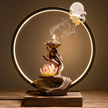 Carregar imagem no visualizador da galeria, Moonlit Incense Burner Table Lamp
