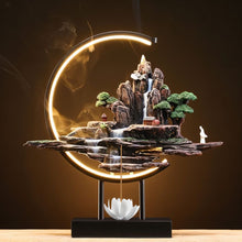 Load image into Gallery viewer, Moonlit Incense Burner Table Lamp
