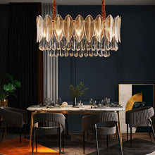 Carregar imagem no visualizador da galeria, Nehora Linear Crystal Chandelier
