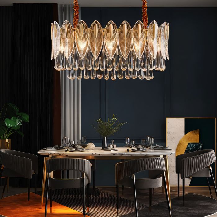 Nehora Linear Crystal Chandelier