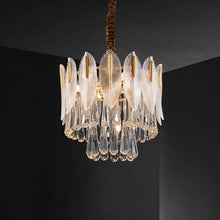 Load image into Gallery viewer, Nehora Round Crystal Chandelier
