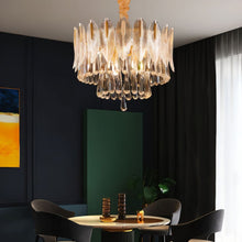 Load image into Gallery viewer, Nehora Round Crystal Chandelier
