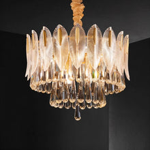 Load image into Gallery viewer, Nehora Round Crystal Chandelier
