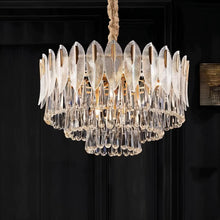 Load image into Gallery viewer, Nehora Round Crystal Chandelier
