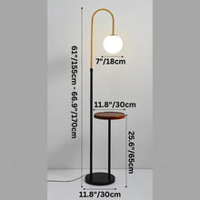 Cargar imagen en el visor de la galería, Okul Floor Lamp With Smart Side Table
