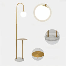 Carregar imagem no visualizador da galeria, Okul Floor Lamp With Smart Side Table
