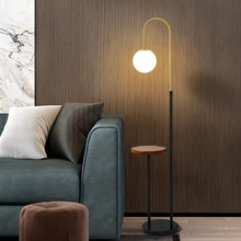 Cargar imagen en el visor de la galería, Okul Floor Lamp With Smart Side Table
