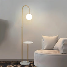 Cargar imagen en el visor de la galería, Okul Floor Lamp With Smart Side Table
