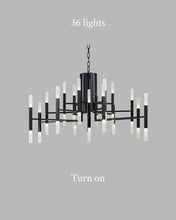 Carregar imagem no visualizador da galeria, Mirodemi® Gold/Black Postmodern LED Chandelier For Living Room, Lobby, Restaurant
