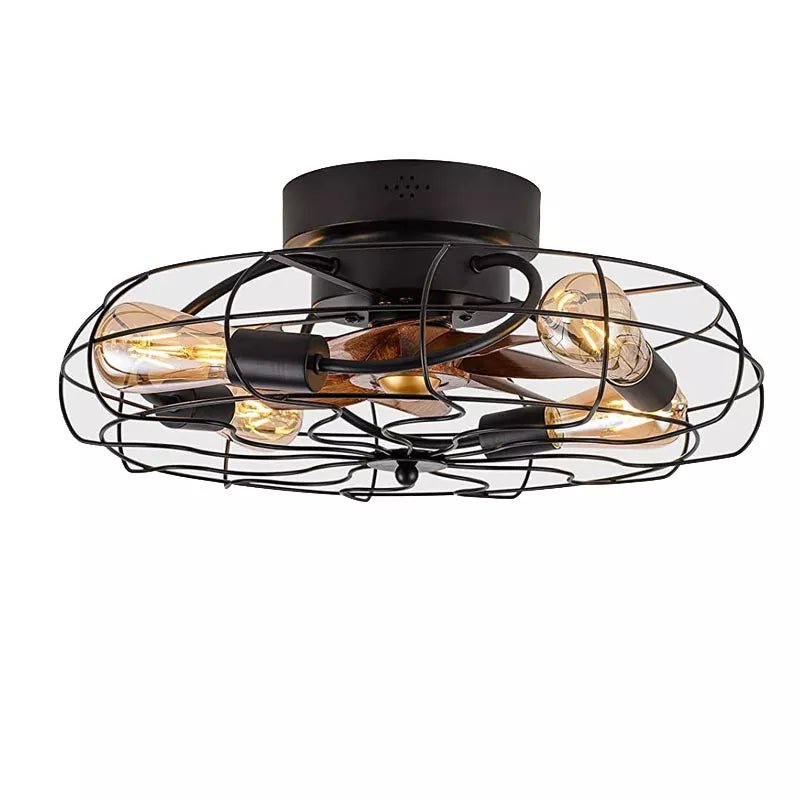 Oran Flushed Ceiling Light & Fan