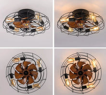 Load image into Gallery viewer, Oran Flushed Ceiling Light &amp; Fan
