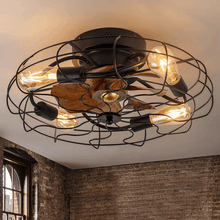 Load image into Gallery viewer, Oran Flushed Ceiling Light &amp; Fan
