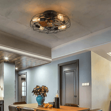 Load image into Gallery viewer, Oran Flushed Ceiling Light &amp; Fan
