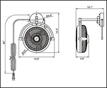 Load image into Gallery viewer, 13&quot; Industrial Ceiling Fan with Pull Chain
