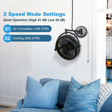 Load image into Gallery viewer, 13&quot; Industrial Ceiling Fan with Pull Chain
