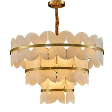 Load image into Gallery viewer, Patanga Alabaster Chandelier Light
