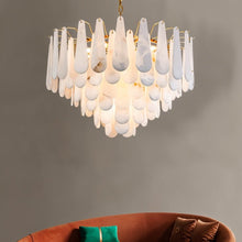 Load image into Gallery viewer, Patra Alabaster Chandelier Light
