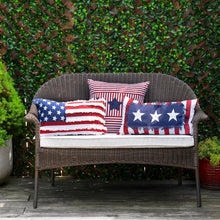 Load image into Gallery viewer, American Flag Fringe Decorative Pillow
