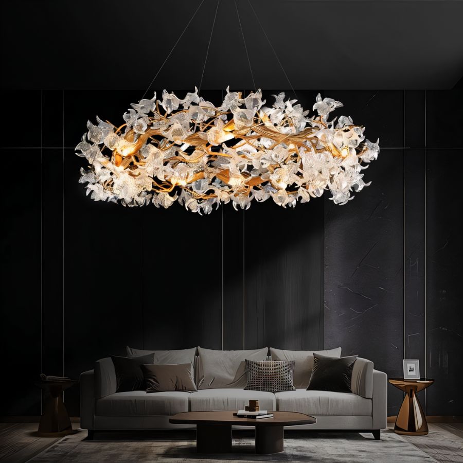 Petala Crystal Round Chandelier