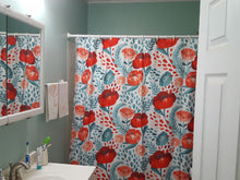 Load image into Gallery viewer, Poppy Garden Shower Curtain
