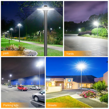 Cargar imagen en el visor de la galería, 80W Led Post Top Lights With Photocell CCT Changeable 3000/4000/5000K, 10,089 Lumens IP65 Waterproof ETL cETL DLC approved
