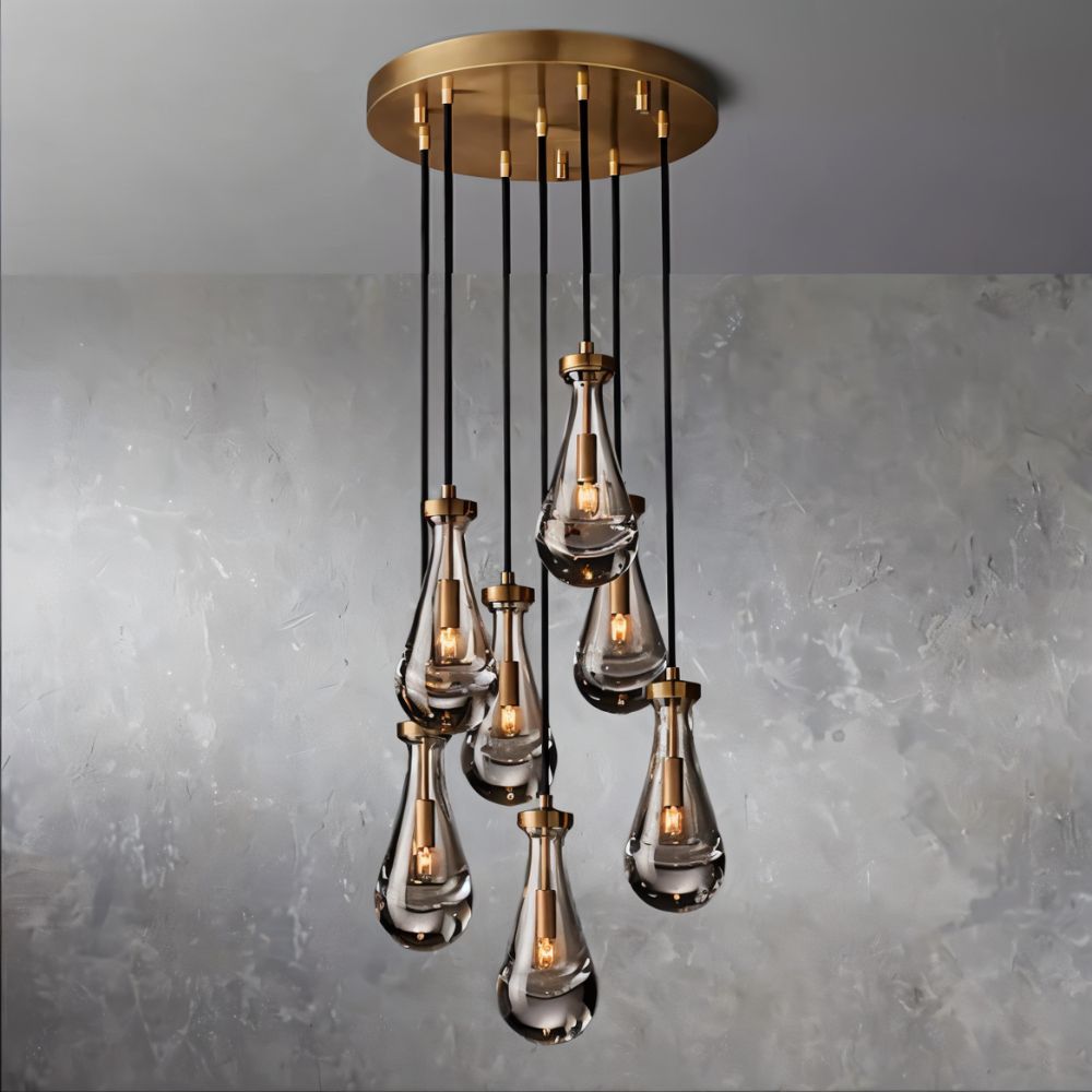 Pulcher Glass Tears Chandelier