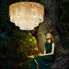 Load image into Gallery viewer, Ratna Round Crystal Chandelier
