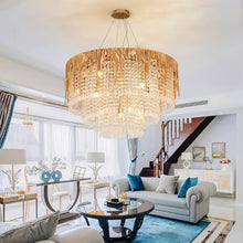 Carregar imagem no visualizador da galeria, Ratna Round Crystal Chandelier
