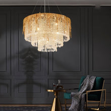 Load image into Gallery viewer, Ratna Round Crystal Chandelier
