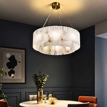 Load image into Gallery viewer, Regalis Alabaster Chandelier Light
