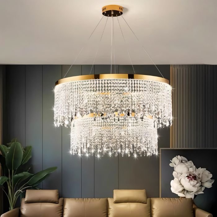 Rexana Crystal Tiered Chandelier